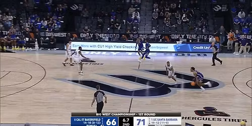 Cal State Bakersfield Roadrunners at UC Santa Barbara Gauchos Mens Basketball