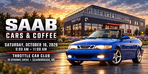 SAAB Cars & Coffee @ Throttle Car Club