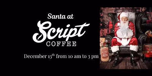 Santa at Script Coffee