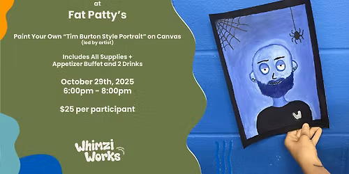 "Tim Burton-Style Portrait" at Fat Patty's