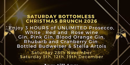 SATURDAY Bottomless Christmas Brunch 2026