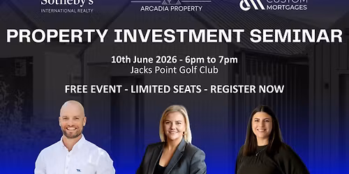 Property Investment Seminar, Queenstown