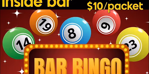 Wednesday Bar Bingo!!!!