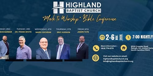 "Made to Worship" Bible Conference