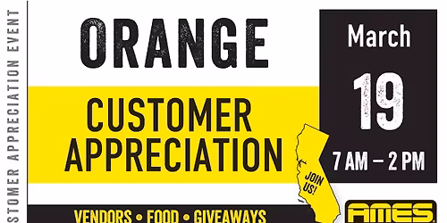 AMES Orange Customer Appreciation Event