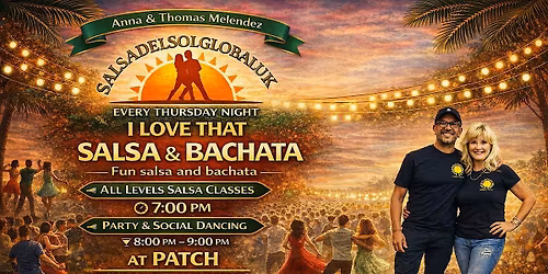 Salsa every Thursday night at patch Gloucester