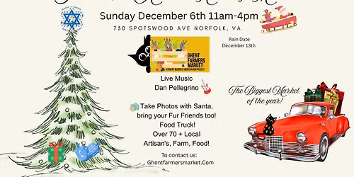 6th Annual Ghent Holiday Market 12\/6\/26 11-4pm