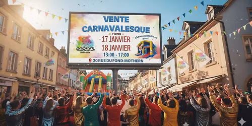 VENTE CARNAVALESQUE 4 E\u0300ME E\u0301DITION \ud83e\udd73\ud83c\udf89\ud83c\udfad