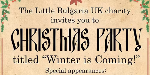 Bulgarian Christmas Party "Winter is Coming!" (English invite)