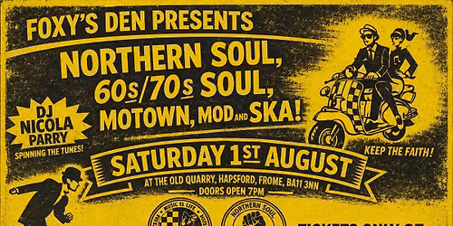 Northern Soul, 60s\/70s Soul, Mod, Motown and Ska Night
