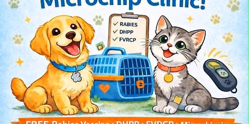 FREE VACCINE & MICROCHIPPING CLINIC for Fairfield County Residents 
