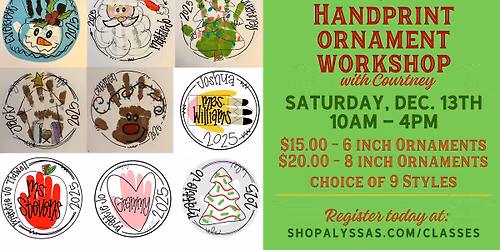 Handprint Ornament Workshop