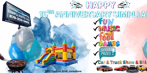 Simpli Auto 15th Anniversary & Customer Appreciation