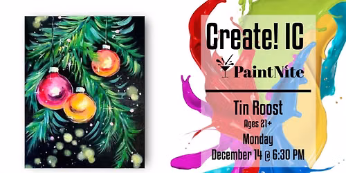 Paint Nite at Tin Roost: Shine Bright Christmas Ugly Sweater Party