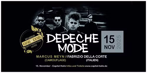 oneOone - Depeche Mode & 80er Night mit Marcus Meyn (Camouflage)