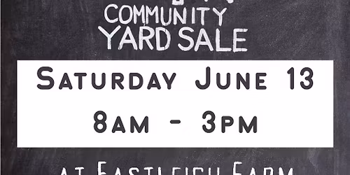 Junk in the Trunk: Community Yard Sale