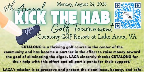 4th Annual Kick The HAB Golf Tournament @ CUTALONG GOLF RESORT, LAKE ANNA, VA