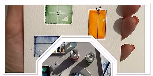 Mindful Christmas watercolour cards and gift tags workshop