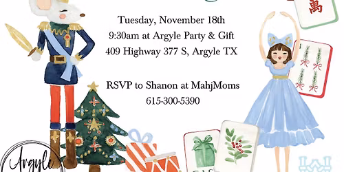 Christmas Mahjong at Argyle Party & Gift