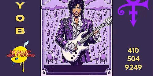 The Purple Rain Sip n Paint @ Baltimore's BEST Art Gallery!