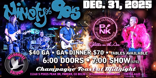 NYE w\/ Ninety Percent 90's & Glitter in the Air