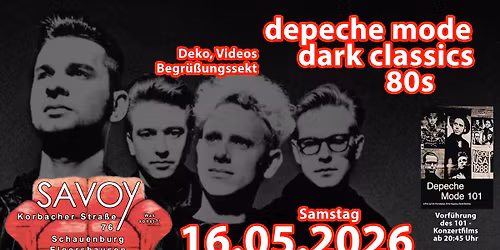depeche mode, dark classics und 80s - Party + 101- Vorf\u00fchrung