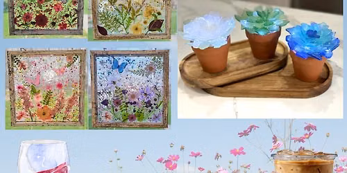 Make a Crushed Glass & Pressed Flower Suncatcher