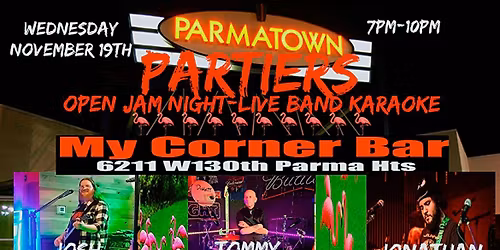 Parmatown Partiers Open Jam Night\/Live Band Karaoke \ud83c\udfa4 \ud83c\udfb8\ud83e\udd41