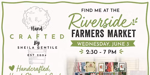 Shop with Sheila at Riverside Farmers\u2019 Market 2026
