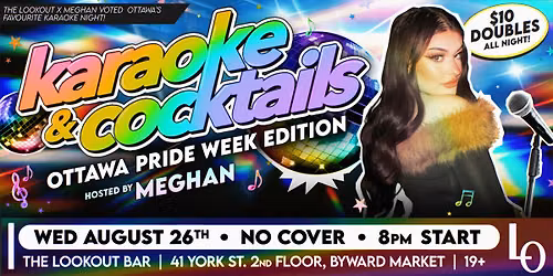 PRIDE EDITION Karaoke & Cocktails! Hosted by Meghan