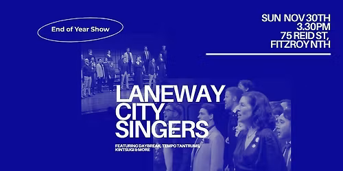 Laneway City Singers End of Year Show