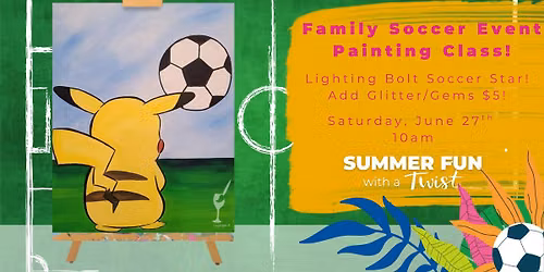 Lighting Bolt Soccer Star! Add Glitter\/Gems $5!