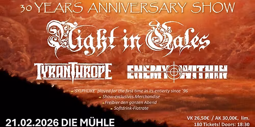 30 Years of Night in Gales Anniversary Show, NEUER TERMIN!