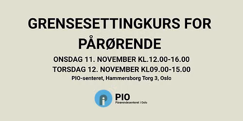 Kurs om grensesetting for p\u00e5r\u00f8rende