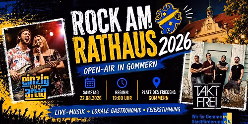 Takt Frei @ Rock am Rathaus 2026 \/w Einzig & Artig @ Gommern