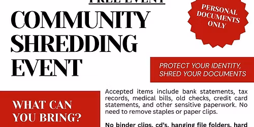 Community Shredding Event