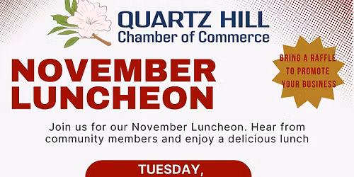 Quartz Hill Chamber October Luncheon