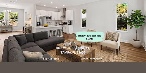 Open House:\u00a0\u00a01005 W CYPRESS STREET, UNIT 1 TAMPA, FL 33606