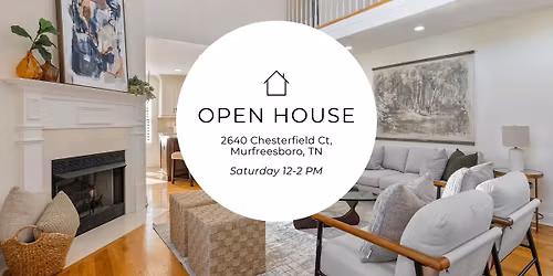 Murfreesboro Open House Saturday 12-2PM