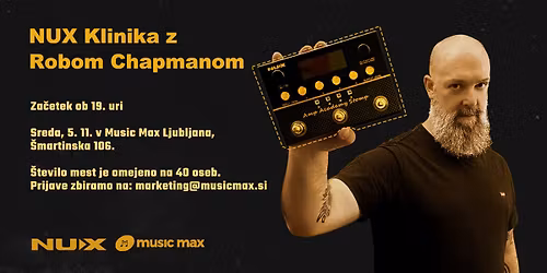 \ud83c\udfb8 NUX KLINIKA z Robom Chapmanom \ud83c\udfb8