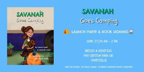 Savanah Goes Camping Launch Party & Book Signing