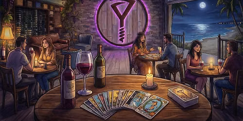 Back by popular demand!\ud83c\udf77Sips & Signs: An Evening of Tarot & Wine\u2728