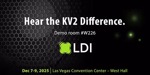 KV2 Audio at LDI Show, Las Vegas