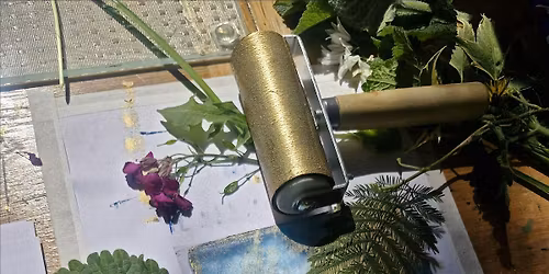 Gilded Monoprints using Natural Forms - Art Workshop