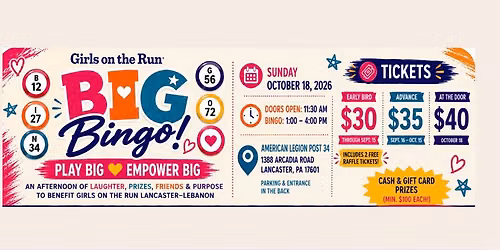 BIG Bingo - Cash & Gift Cards - Every game pays a minimum of $100!