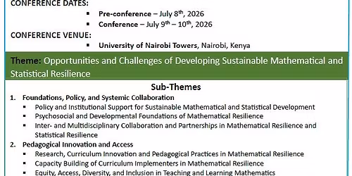5th International Conference on Mathematical Resilience