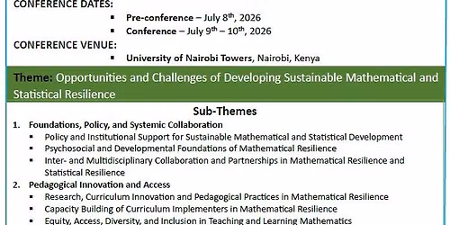 5th International Conference on Mathematical Resilience 