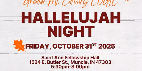 Hallelujah Night 2025!