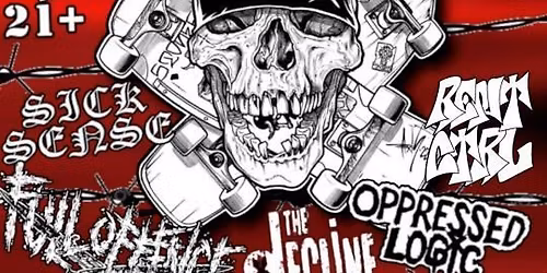 CYCOTIC YOUTH, OPPRESSED LOGIC, SICK SENSE, FULL OFFENCE, THE DECLINE, RENT CONTROL @ Que Sera, L.B.