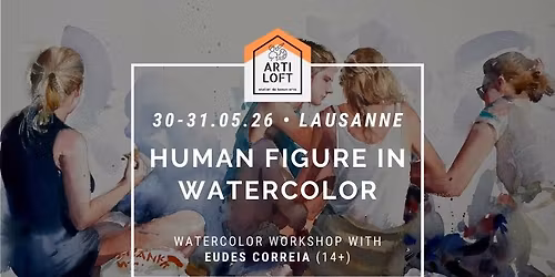 Human figure in watercolor